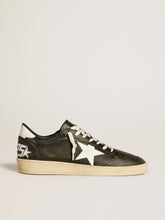 Men's Ball Star in black nappa with white leather star and heel tab