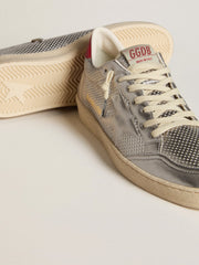 Bio-based Ball Star in metallic silver with silver star and red heel tab