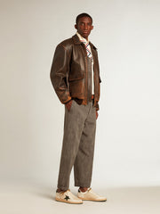 Ball Star in nylon and nappa with green suede star and heel tab