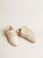 Men’s Ball Star in nappa with white star and Swarovski crystal heel tab