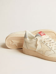 Men’s Ball Star in nappa with white star and Swarovski crystal heel tab