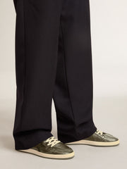 Men’s Ball Star in black nappa with suede star and nappa heel tab