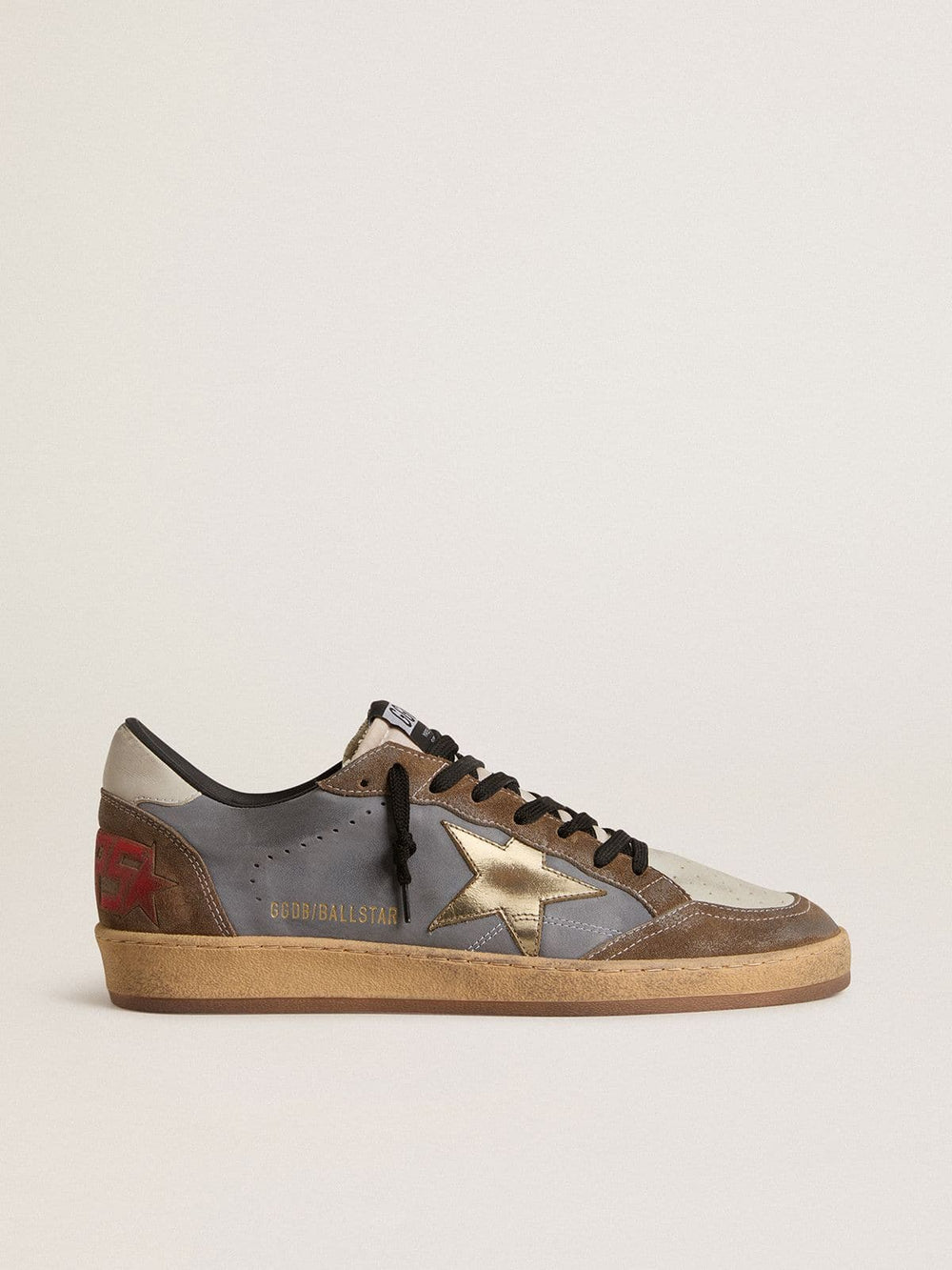 Men's Ball Star in nubuck and suede with gold metallic star
