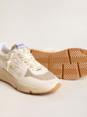 Men’s Running Sole in nappa leather with beige leather star and red heel tab