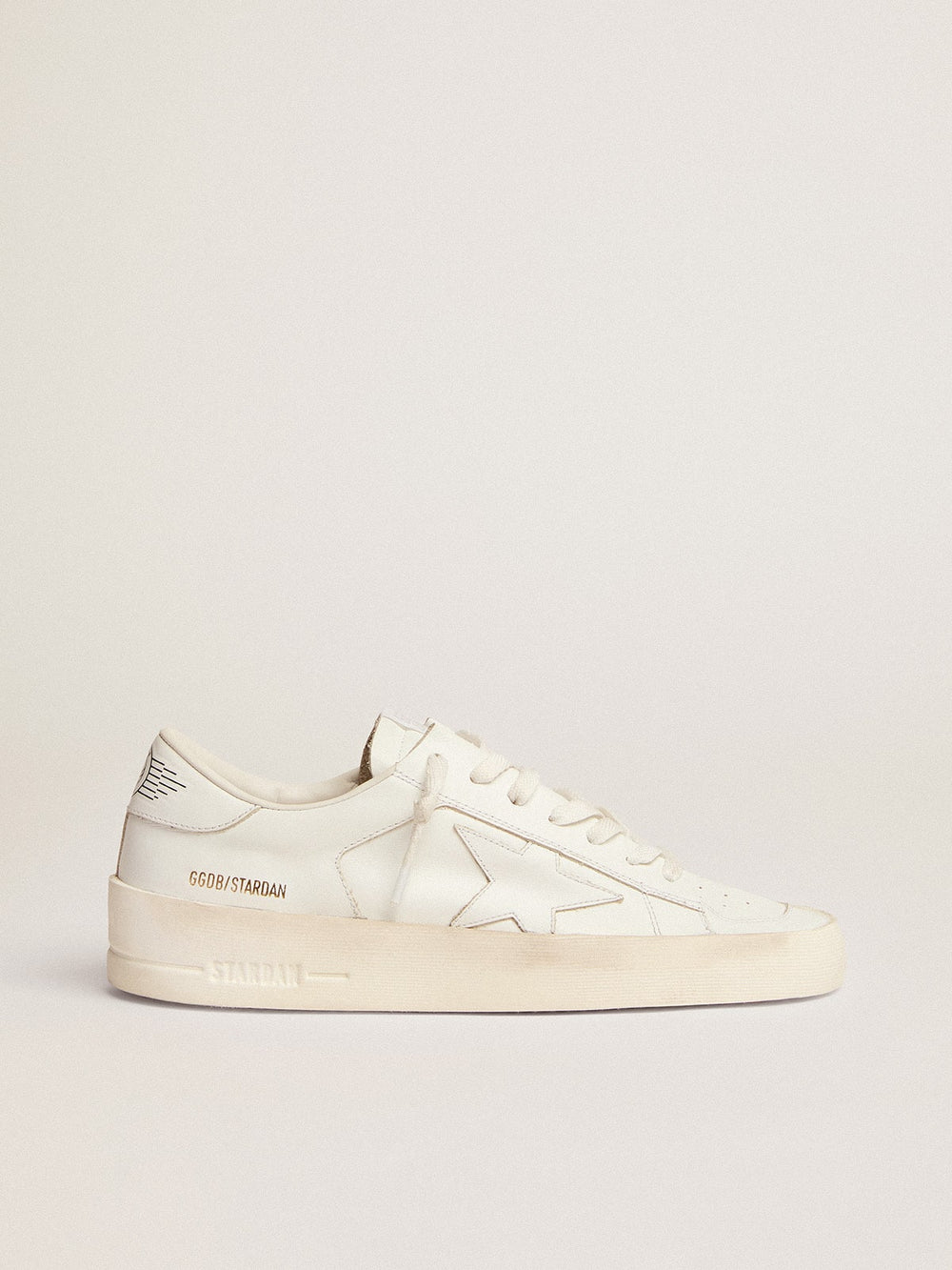 Men's Stardan in white leather