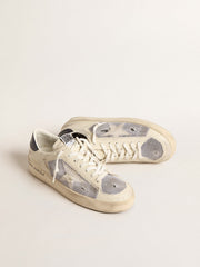 Stardan in white leather and mesh with white leather star