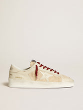 Men’s Stardan LTD in suede with patent white leather star and heel tab