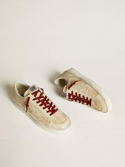 Men’s Stardan LTD in suede with patent white leather star and heel tab