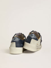 Men's Stardan in nubuck with metallic leather star and blue nappa heel tab