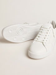 Men's Purestar with white leather star and dark green heel tab