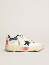 Men's Forty2 with black star and silver foiled leather heel tab