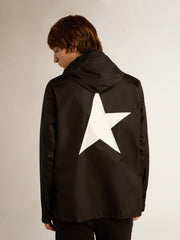 Men's black windbreaker Golden Goose