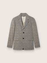 Men's jacket in gray Prince of Wales check wool