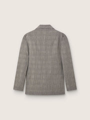Men's jacket in gray Prince of Wales check wool
