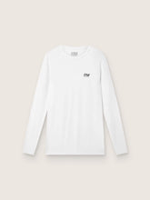 Men's white long-sleeve sports top