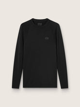Men's black long-sleeve sports top