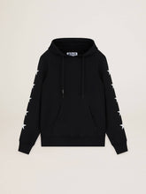 Black Alighiero Star Collection sweatshirt with contrasting white stars