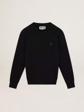 Black Archibald Star Collection sweatshirt with tone-on-tone star on the front