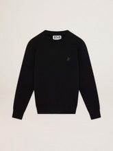 Black Archibald Star Collection sweatshirt with tone-on-tone star on the front