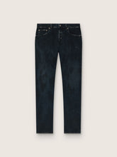 Men’s slim-fit jeans in dark indigo stretch denim