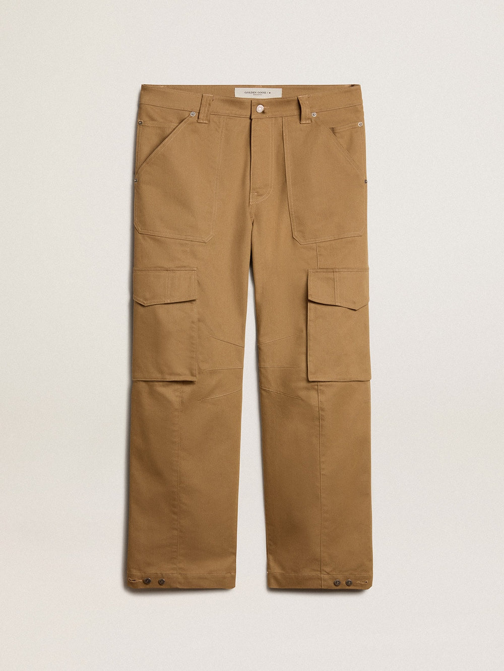 Beige khaki cargo pants