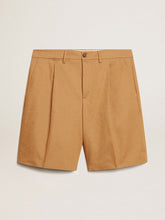 Men's Bermuda shorts in beige cotton