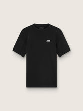 Men's black sports T-shirt with print on the back