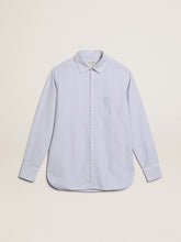 Men's shirt with narrow stripes