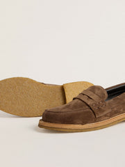 Men's Jerry loafer in dove-gray suede