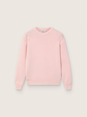 Unisex pink ribbed Golden sweater for kids with Golden logo on the back