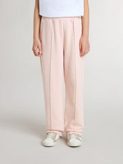 Girls’ pink joggers with print