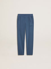 Kids’ blue joggers with embroidery