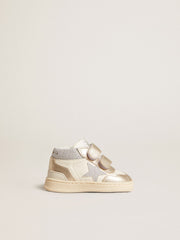 June Junior in nappa and metallic leather inserts with glitter star