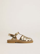 Maxime Young sandals in gold leather