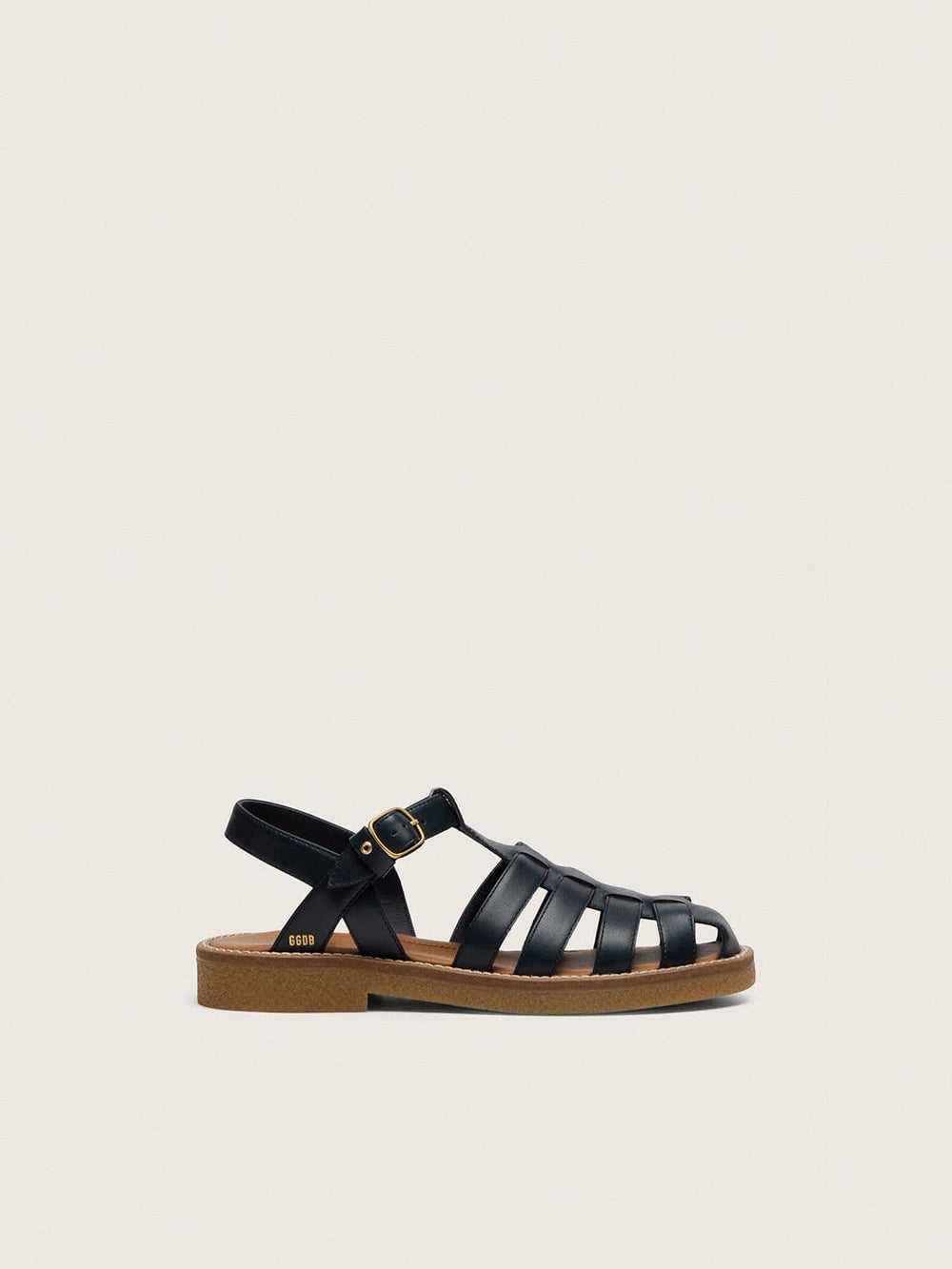 Junior Maxime sandals in navy-blue leather