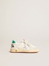 Junior Ball Star with silver star and green suede heel tab