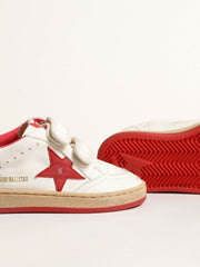 Junior Ball Star in nappa with red leather star and heel tab