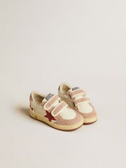 Ball Star Young in nappa with nappa star and pink suede heel tab
