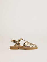 Maxime Junior sandals in gold leather