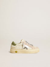 May Teen in nappa with silver star and olive green heel tab