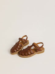 Maxime Junior sandals in brown leather