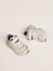 Young Lightstar in white leather and mesh with white leather star