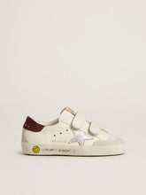 Teen Old School with silver metallic leather star and purple suede heel tab