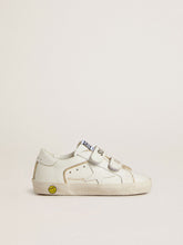 Young Old School in white leather with gold details