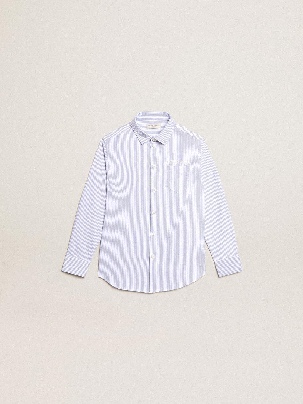 Boys’ shirt with light blue stripes
