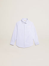 Boys’ shirt with light blue stripes