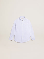 Boys’ shirt with light blue stripes
