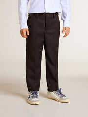 Boys' dark blue wool pants