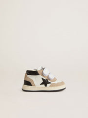 Junior June in nappa with suede inserts and black leather star