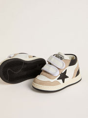 Junior June in nappa with suede inserts and black leather star